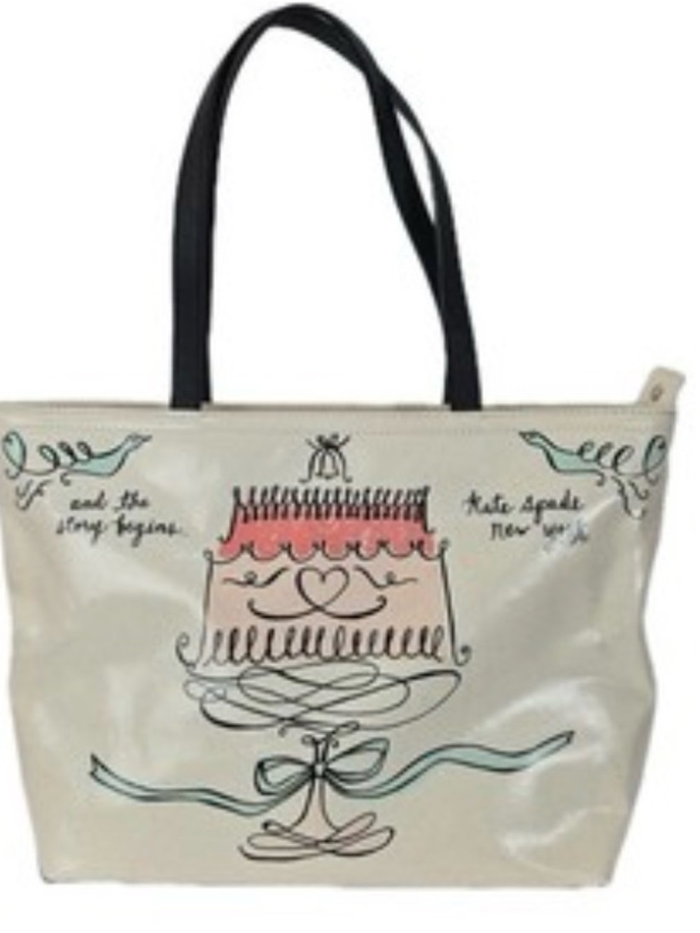 Rare Kate Spade Wedding Bell Cake Francis Tote Purse